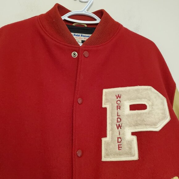 Vintage Worldwide Pants David Letterman Late Show wool varsity jacket size XL - Picture 3 of 9